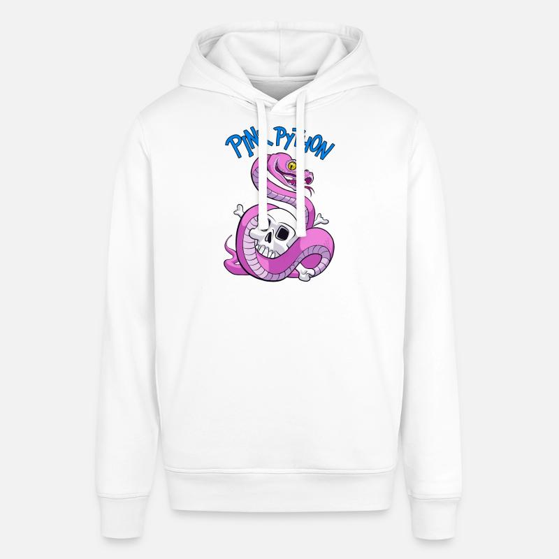 Pink Python (Blue) - Sweat à capuche SOUNDER Stanley/Stella Unisexe - blanc