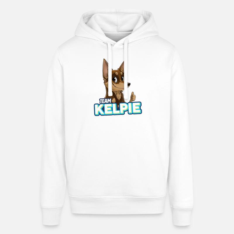 TEAM Kelpie - Chocolat et Tan - Sweat à capuche SOUNDER Stanley/Stella Unisexe - blanc