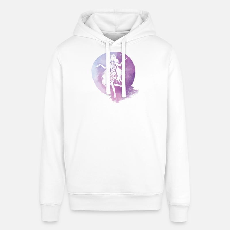 Silhouette de danseuse aquarelle violette - Sweat à capuche SOUNDER Stanley/Stella Unisexe - blanc
