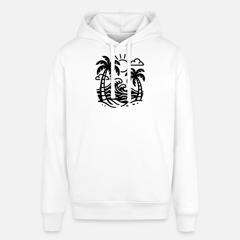 Vacances - Sweat à capuche SOUNDER Stanley/Stella Unisexe - blanc