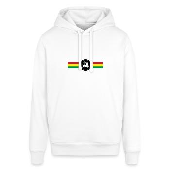 Drapeau Rasta Reggae Lion reggaeton - Sweat à capuche SOUNDER Stanley/Stella Unisexe - blanc - Devant - Alina (178cm) & Michal (187cm)