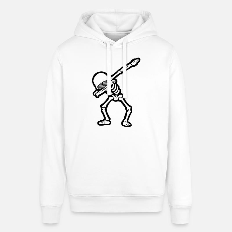 Cool Skull Dabbing 01 - Sweat à capuche SOUNDER Stanley/Stella Unisexe - blanc