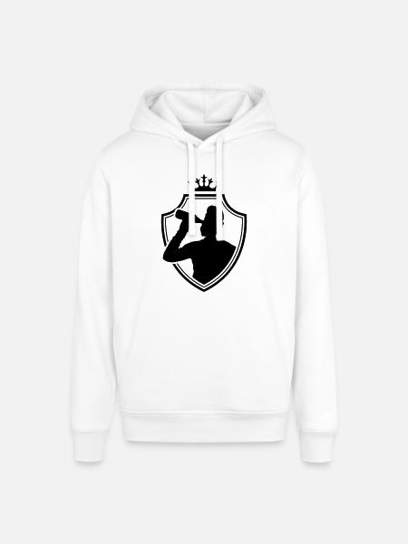 drinking wappen - Stanley/Stella Unisex Hoodie SOUNDER - Weiß