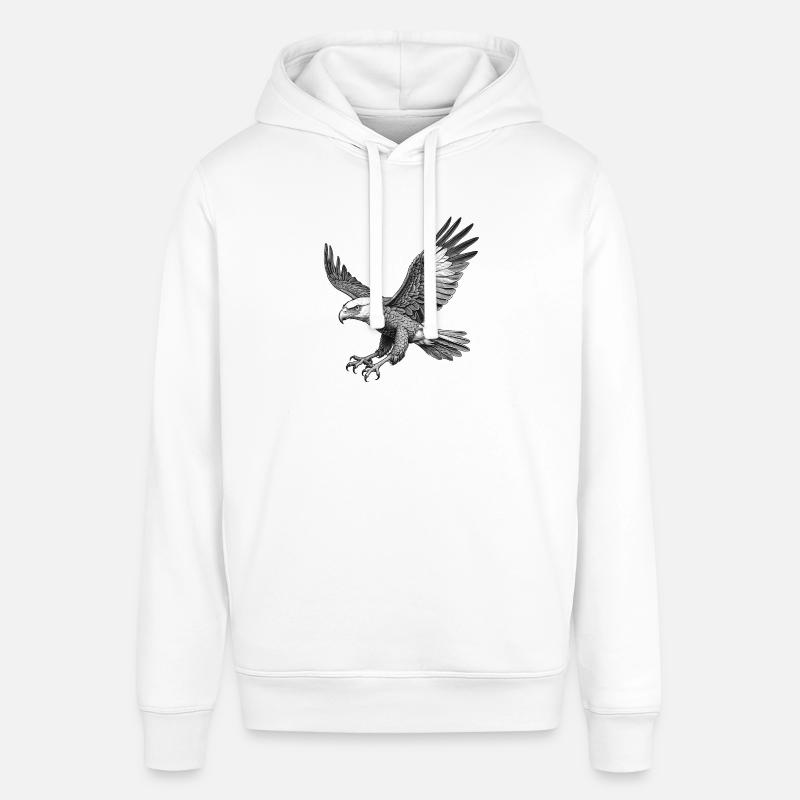 Aigle volant, Graphique - Sweat à capuche SOUNDER Stanley/Stella Unisexe - blanc
