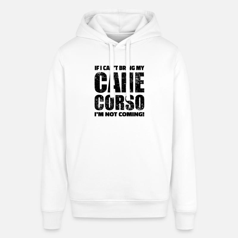 Cane Corso - Felpa con cappuccio unisex SOUNDER di Stanley/Stella - bianco