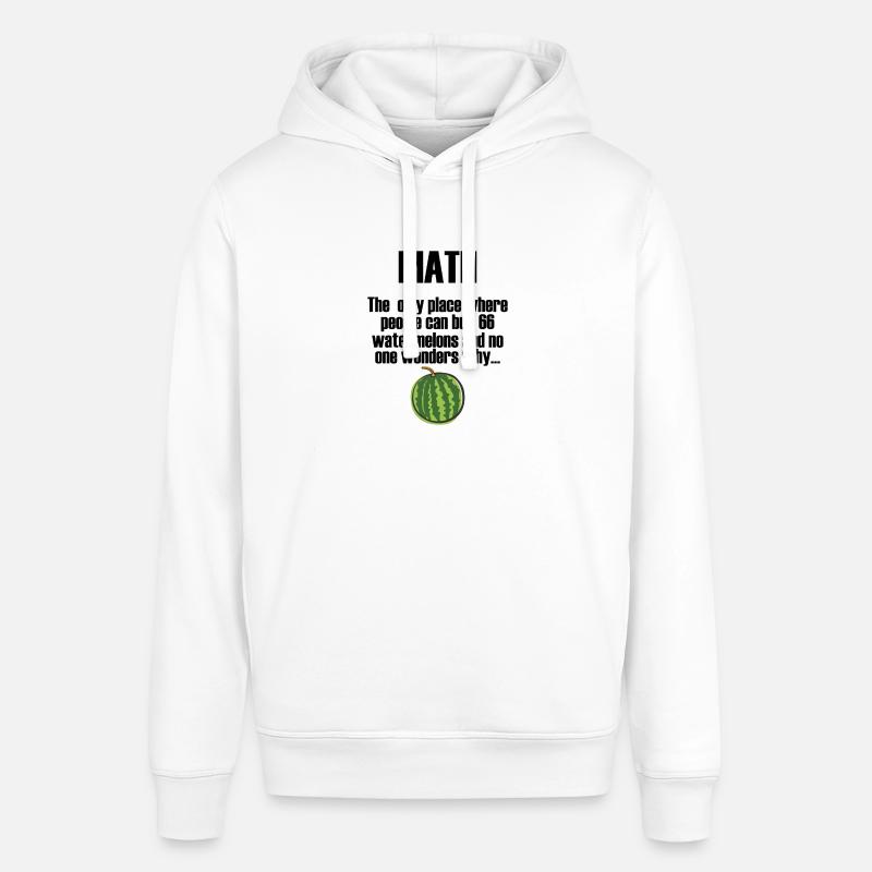 Maths disant cadeau de pastèque - Sweat à capuche SOUNDER Stanley/Stella Unisexe - blanc