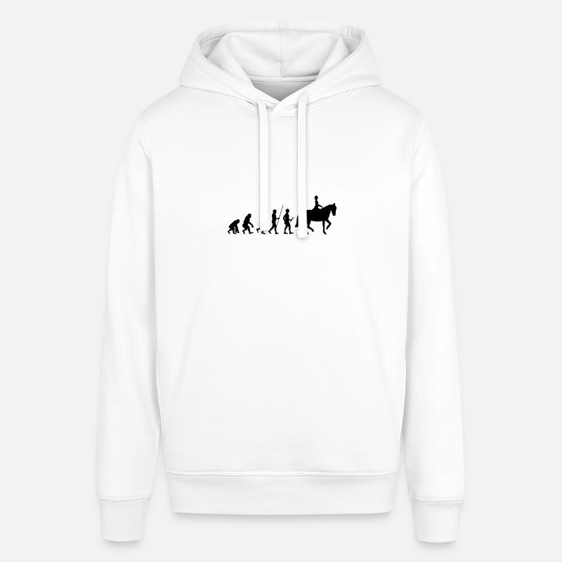 Equestrian Equestrian Evolution Gift - Stanley/Stella SOUNDER Unisex Hoodie - white