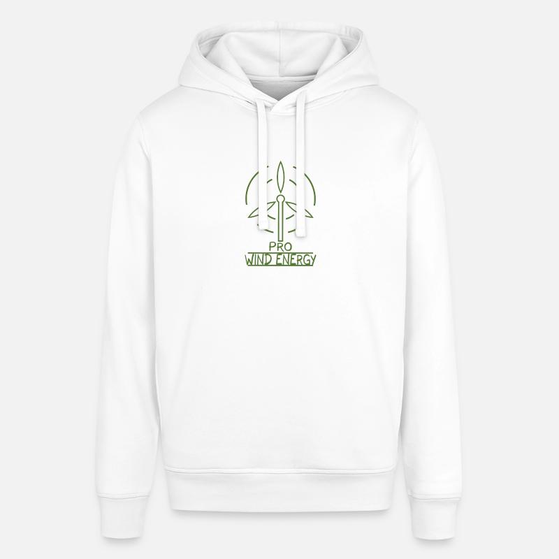 L'énergie éolienne éolienne l'énergie éolienne - Sweat à capuche SOUNDER Stanley/Stella Unisexe - blanc