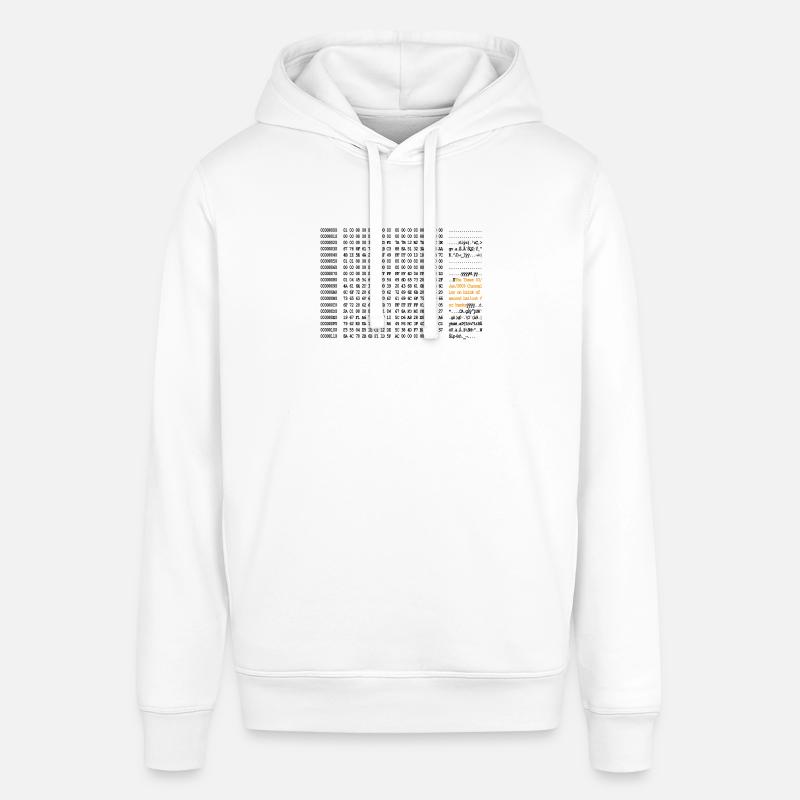 Bitcoin Block 0 Code - Sweat à capuche SOUNDER Stanley/Stella Unisexe - blanc