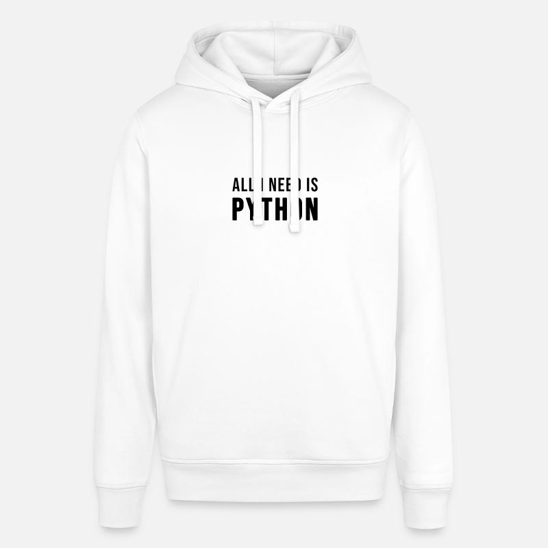 All I need is Python - Stanley/Stella Unisex Hoodie SOUNDER - Weiß