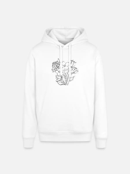 Illustration Flowers Early Summer - Stanley/Stella SOUNDER Unisex Hoodie - white