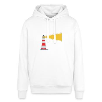 Leuchtturm - Stanley/Stella Unisex Hoodie SOUNDER - Weiß - Vorne - Alina (178cm) & Michal (187cm)