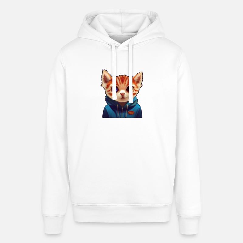 Chatons avec pull - Sweat à capuche SOUNDER Stanley/Stella Unisexe - blanc