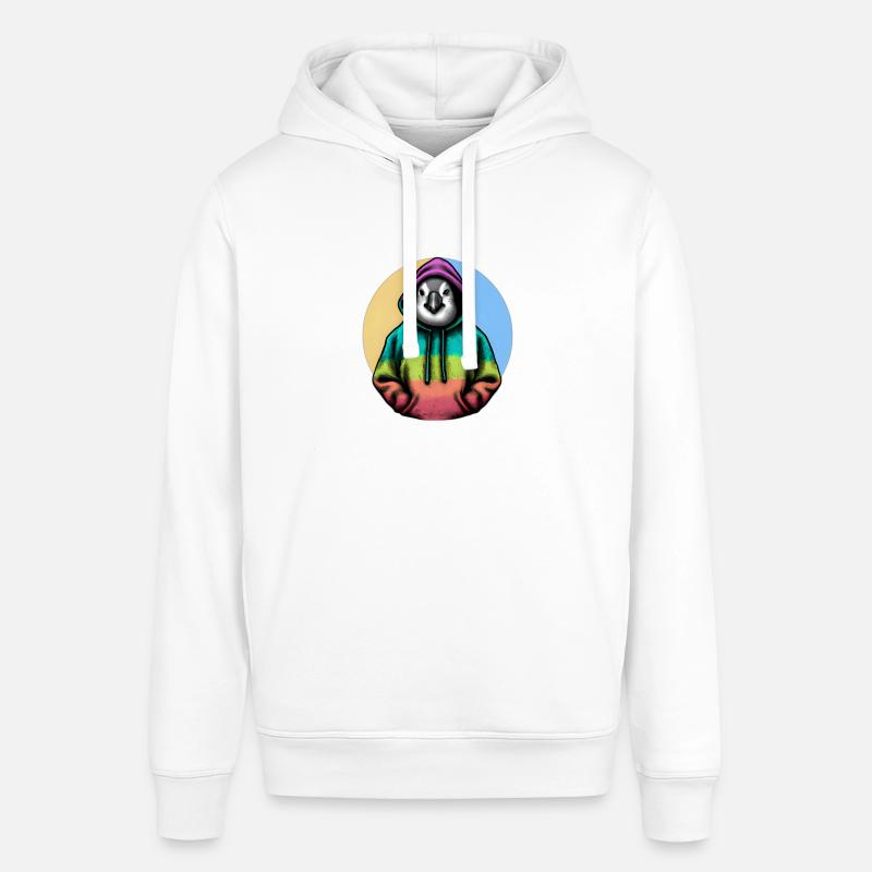 Pingouin classique avec pull - Sweat à capuche SOUNDER Stanley/Stella Unisexe - blanc