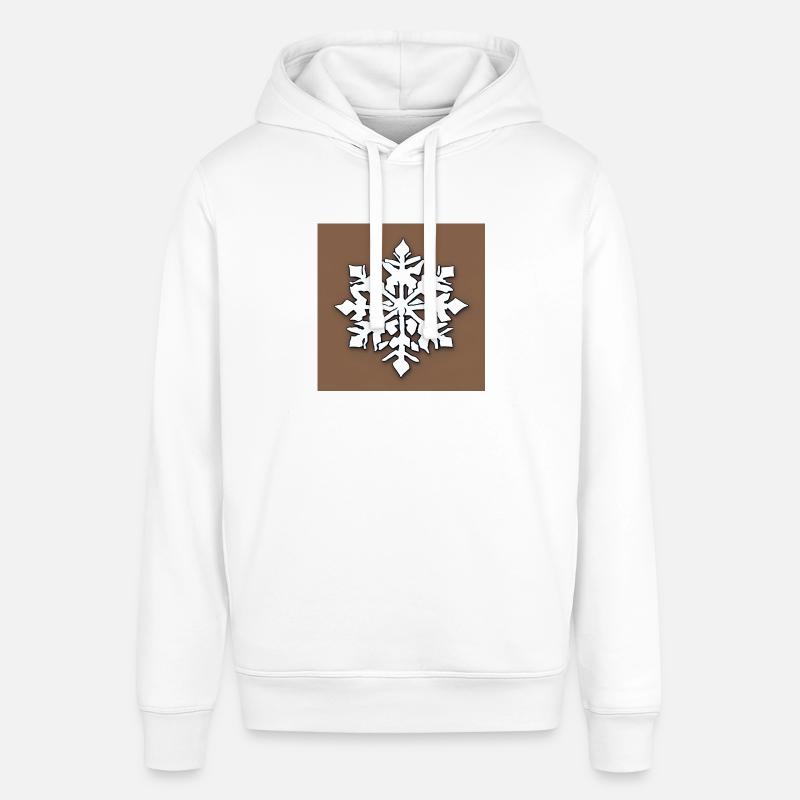 Motif de flocon de neige - Sweat à capuche SOUNDER Stanley/Stella Unisexe - blanc