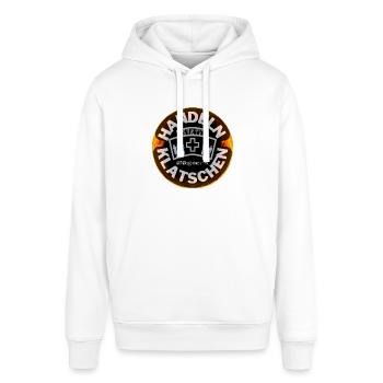 Pflegebrennt | Pflege Brennt - Stanley/Stella Unisex Hoodie SOUNDER - Weiß - Vorne - Alina (178cm) & Michal (187cm)