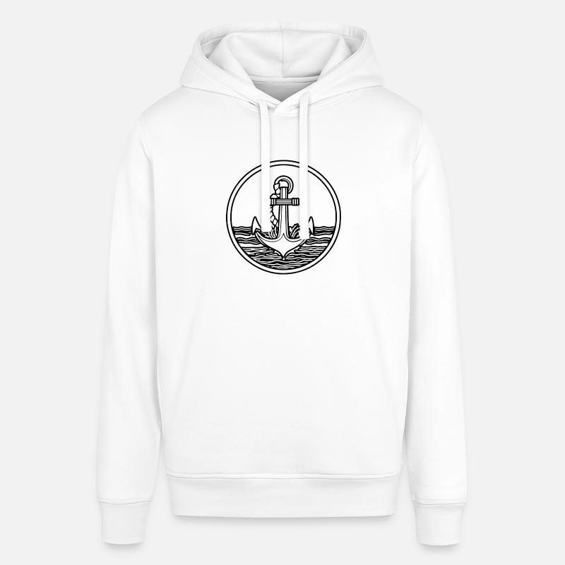 Anker Boot Schiff Nautik - Stanley/Stella Unisex Hoodie SOUNDER - Weiß