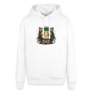 Lion Reggaeton - Sweat à capuche SOUNDER Stanley/Stella Unisexe - blanc - Devant - Alina (178cm) & Michal (187cm)