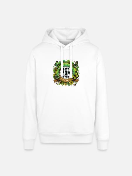 Verdens bedste mor mor mor bedste supermor - Stanley/Stella SOUNDER unisex hoodie - hvid