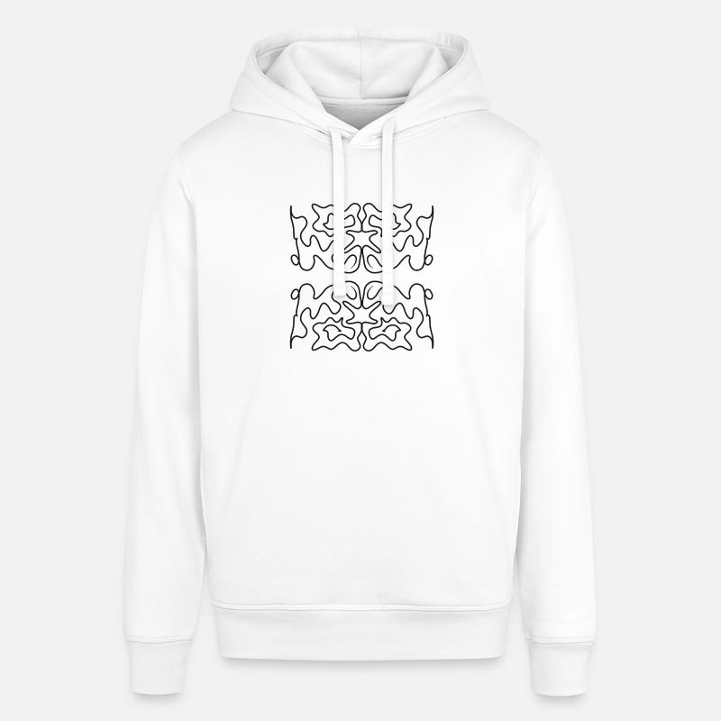 Griffonnage noir et blanc - Sweat à capuche SOUNDER Stanley/Stella Unisexe - blanc