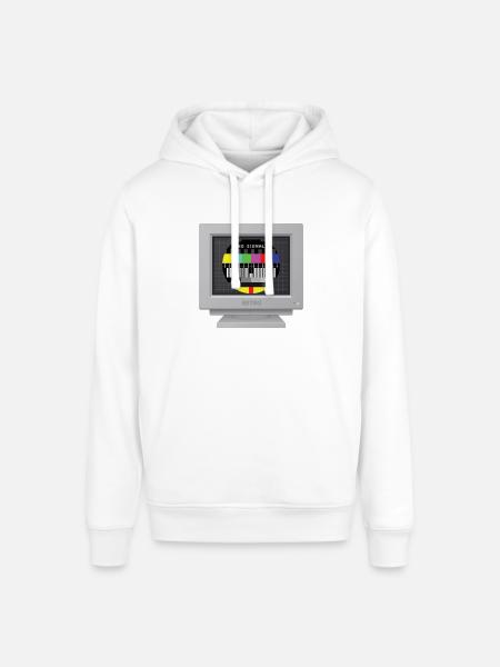 CRT Design - No signal (Mire) - Stanley/Stella SOUNDER Unisex Hoodie - white