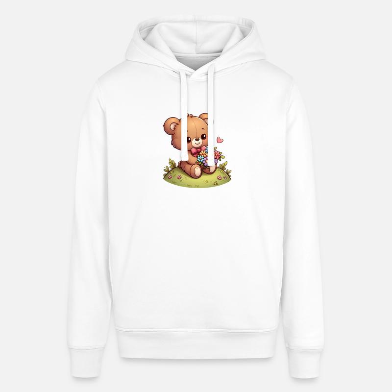 teddy bear 6 - Sweat à capuche SOUNDER Stanley/Stella Unisexe - blanc