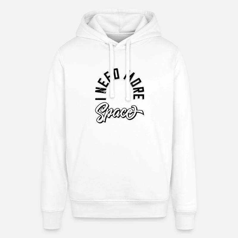 J’ai besoin de plus d’espace - Sweat à capuche SOUNDER Stanley/Stella Unisexe - blanc