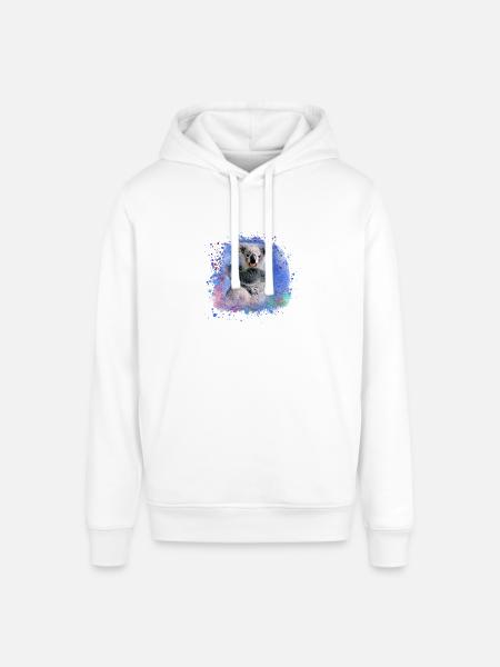 koala ,blau,graffiti,malerei,koala bär - Stanley/Stella Unisex Hoodie SOUNDER - Weiß