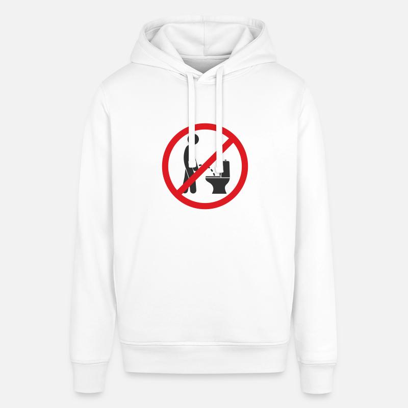 Symbole de l’icône Pas de . Panneau interdit de pisser. - Sweat à capuche SOUNDER Stanley/Stella Unisexe - blanc