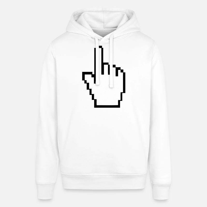 computer_hand - Sweat à capuche SOUNDER Stanley/Stella Unisexe - blanc