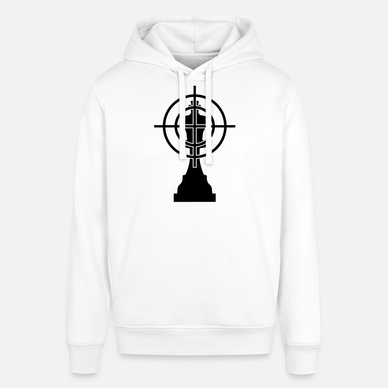 échecs - Sweat à capuche SOUNDER Stanley/Stella Unisexe - blanc