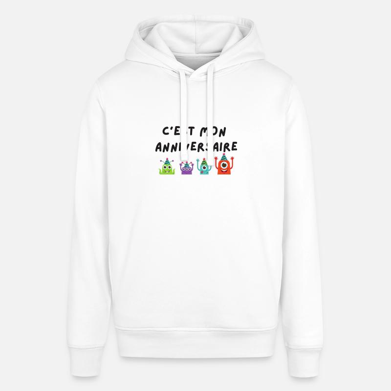 c'est mon anniversaire monstre - Sweat à capuche SOUNDER Stanley/Stella Unisexe - blanc