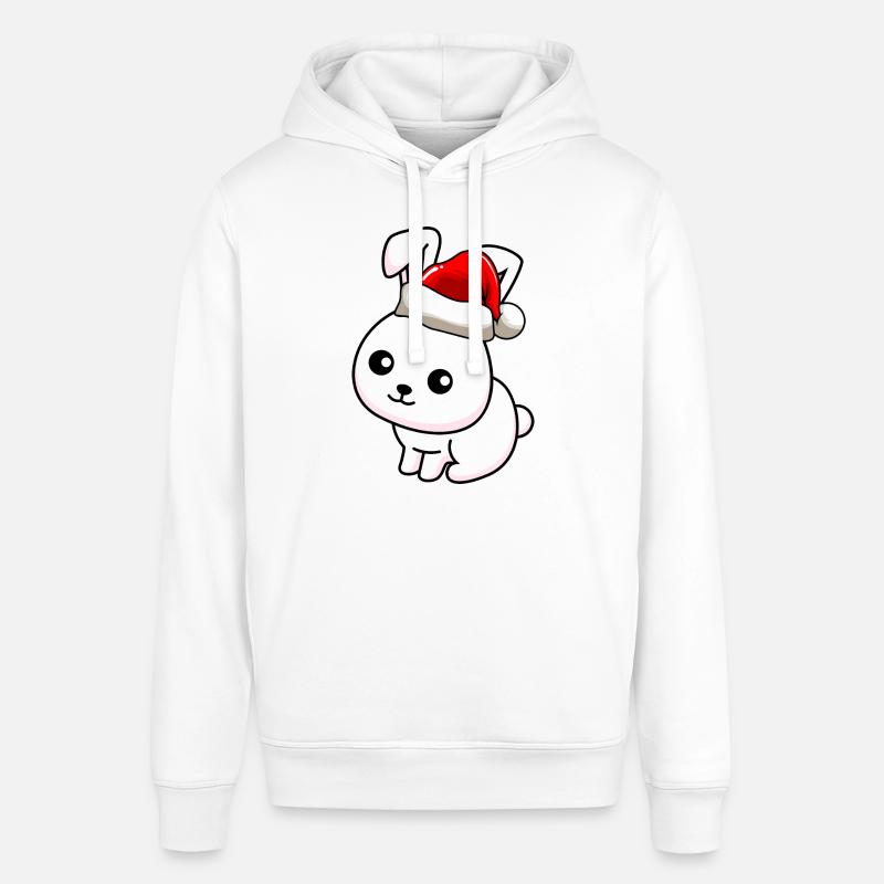 Lapin Comic Noël - Sweat à capuche SOUNDER Stanley/Stella Unisexe - blanc