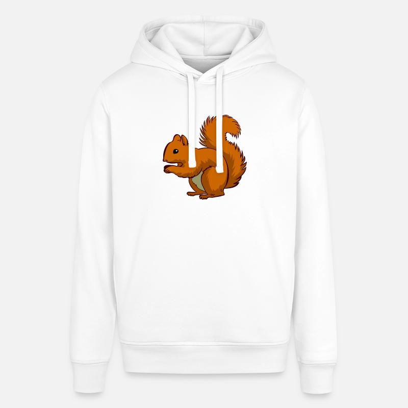 Ecki l'écureuil - Sweat à capuche SOUNDER Stanley/Stella Unisexe - blanc