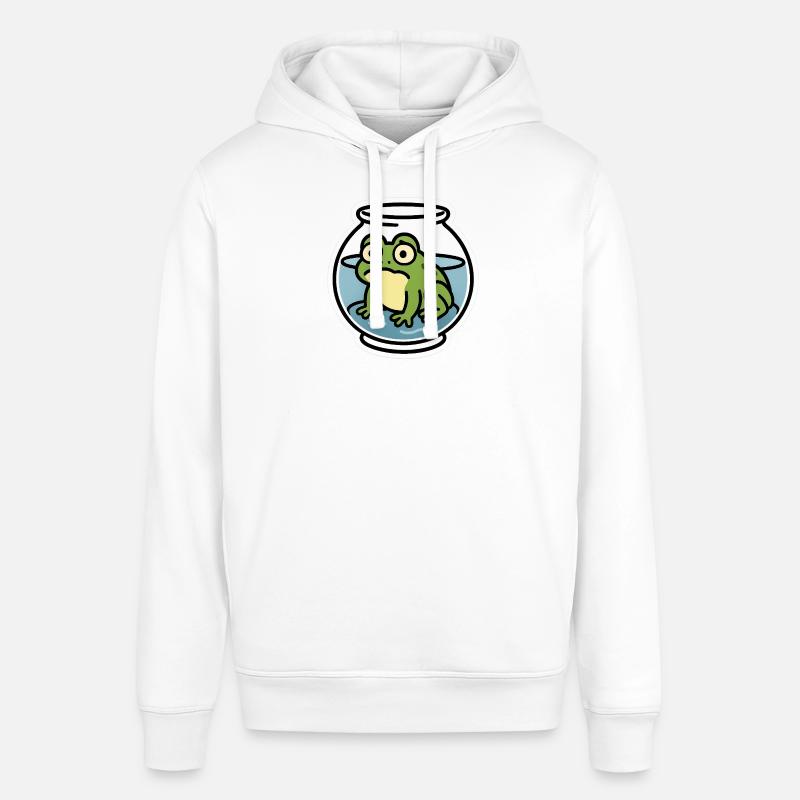 Grenouille dans un bol - Sweat à capuche SOUNDER Stanley/Stella Unisexe - blanc