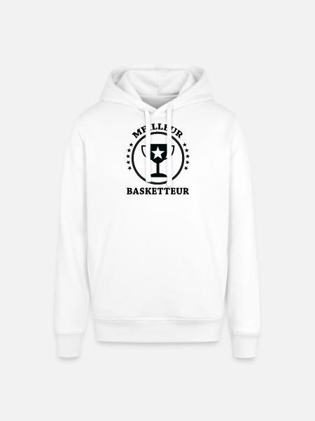 Best Basketball Player - Stanley/Stella SOUNDER Unisex Hoodie - white