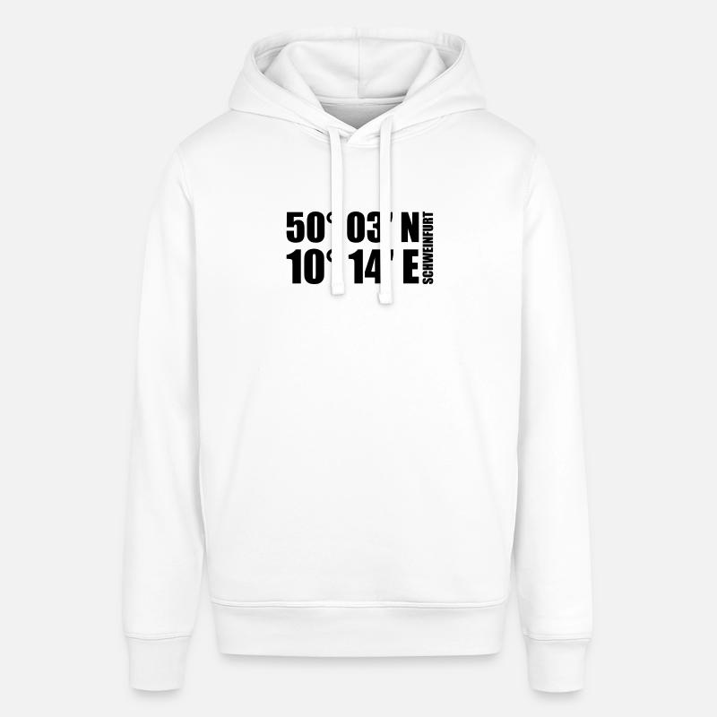 Coordonnées de Schweinfurt - Sweat à capuche SOUNDER Stanley/Stella Unisexe - blanc