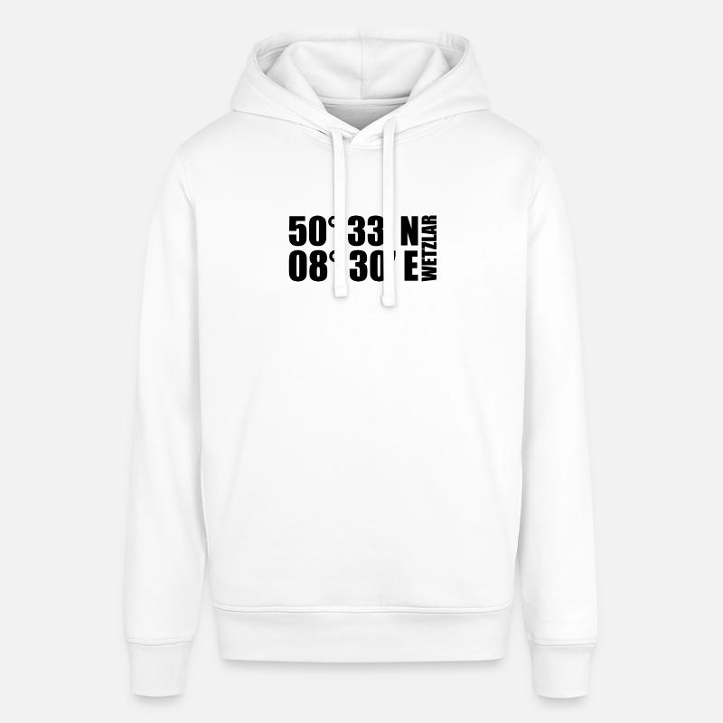 Coordonnées de Wetzlar - Sweat à capuche SOUNDER Stanley/Stella Unisexe - blanc
