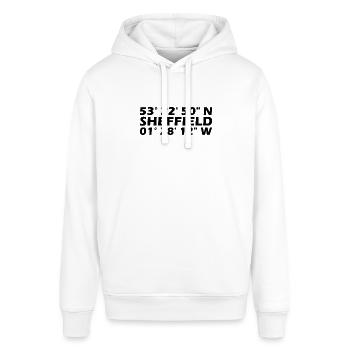 Sheffield Koordinaten - Stanley/Stella Unisex Hoodie SOUNDER - Weiß - Vorne - Alina (178cm) & Michal (187cm)