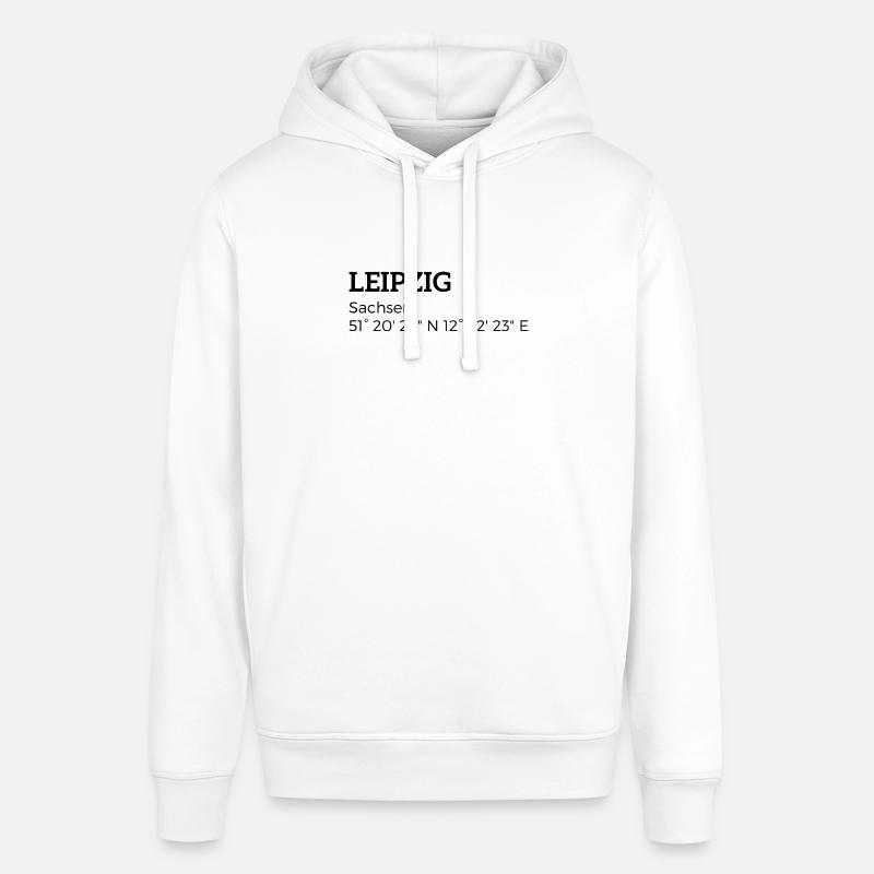les coordonnées Leipzig Saxe - Sweat à capuche SOUNDER Stanley/Stella Unisexe - blanc
