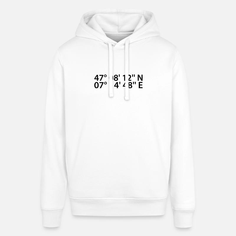 Coordonnées de Bienne - Sweat à capuche SOUNDER Stanley/Stella Unisexe - blanc