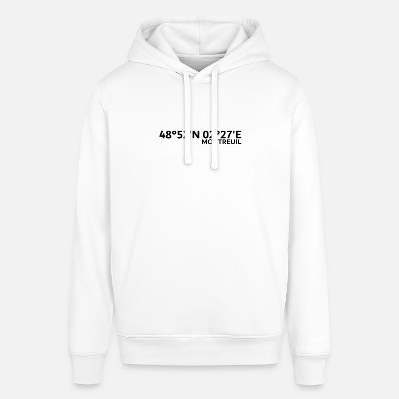 Coordonnées de Montreuil - Sweat à capuche SOUNDER Stanley/Stella Unisexe - blanc