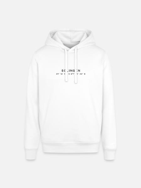 Solingen coordinates - Stanley/Stella SOUNDER Unisex Hoodie - white