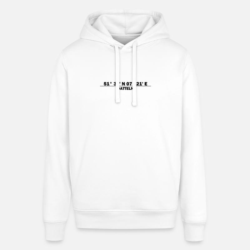 Coordonnées des dates - Sweat à capuche SOUNDER Stanley/Stella Unisexe - blanc