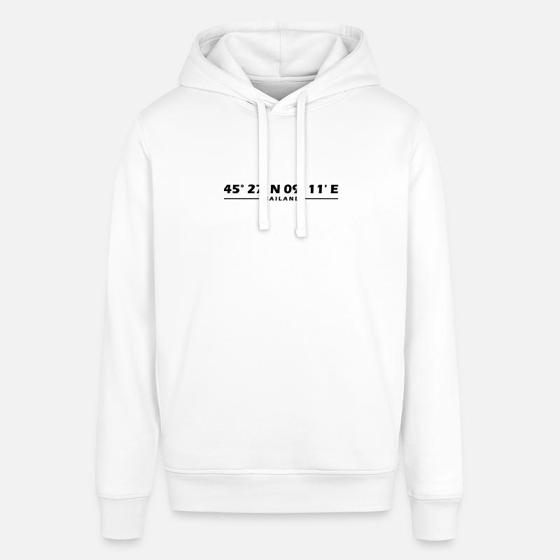 Coordonnées de Milan - Sweat à capuche SOUNDER Stanley/Stella Unisexe - blanc