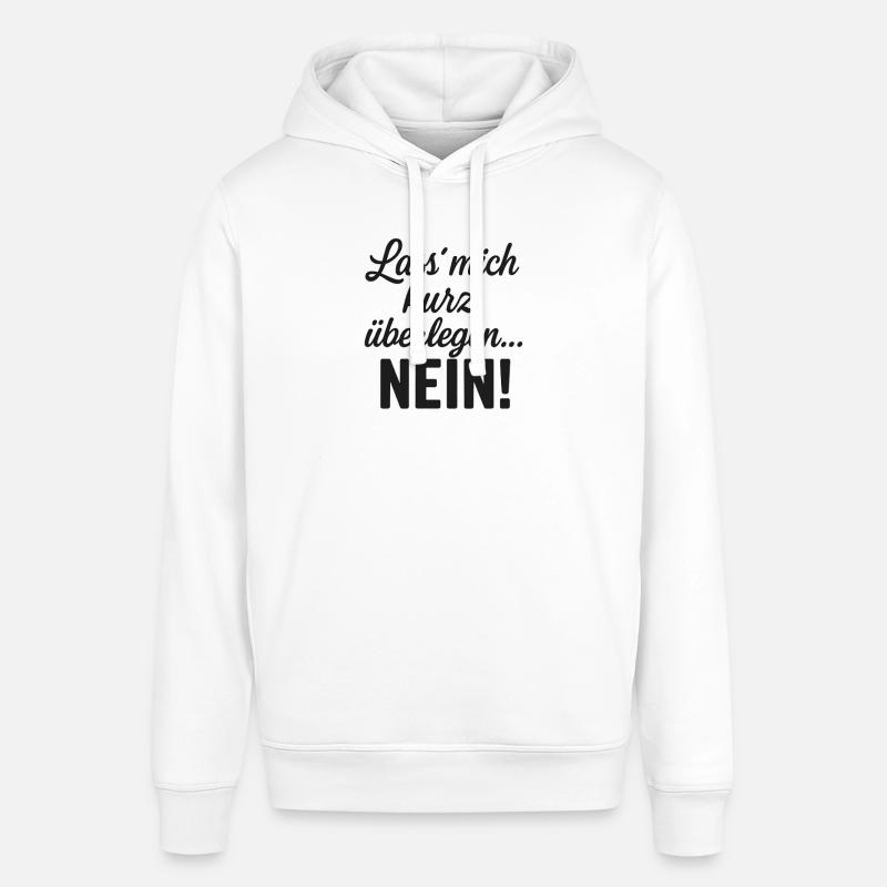 Permettez-moi de réfléchir... Aucune déclaration - Sweat à capuche SOUNDER Stanley/Stella Unisexe - blanc