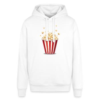 Popcorn de carnaval - Costume drôle - Sweat à capuche SOUNDER Stanley/Stella Unisexe - blanc - Devant - Alina (178cm) & Michal (187cm)