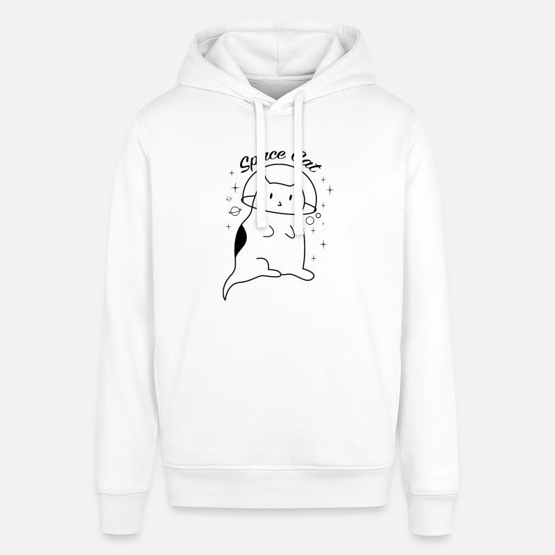 Space Chat Planètes spatiales - Sweat à capuche SOUNDER Stanley/Stella Unisexe - blanc