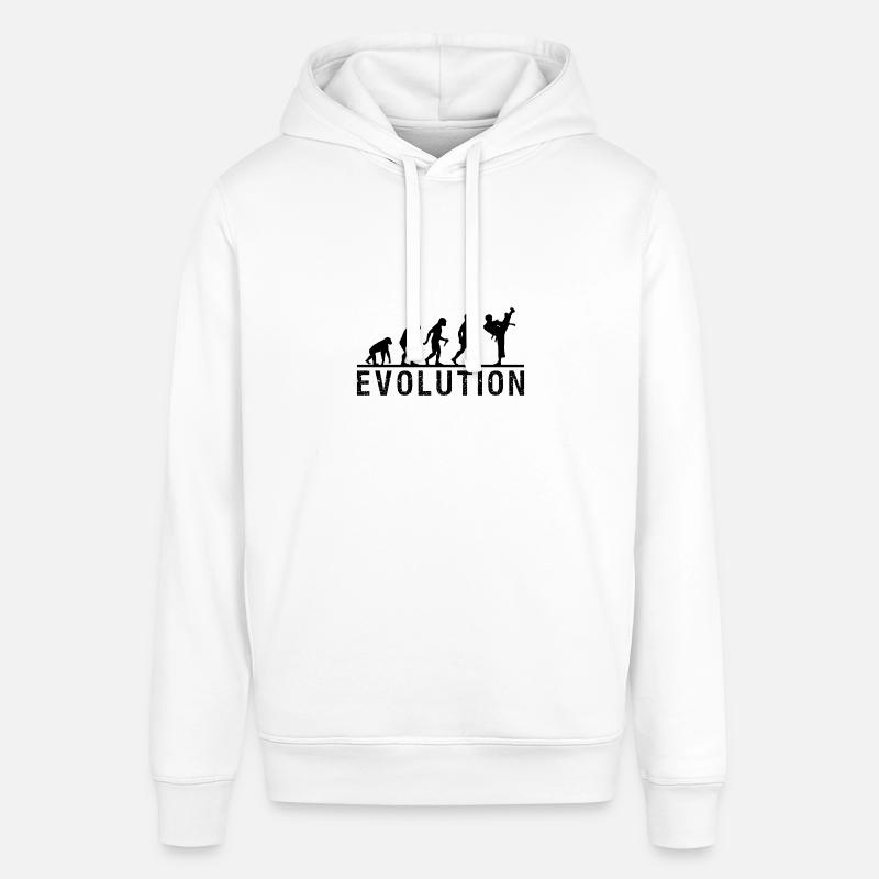 Chaîne d'évolution du taekwondo - Sweat à capuche SOUNDER Stanley/Stella Unisexe - blanc
