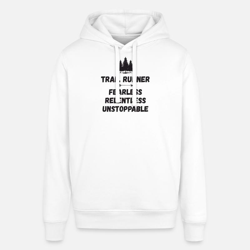 Trail Runner - Intrépide. Implacable. Imparable. - Sweat à capuche SOUNDER Stanley/Stella Unisexe - blanc